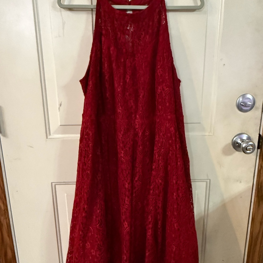 Torrid Red Wine Lace Mini cocktail Dress